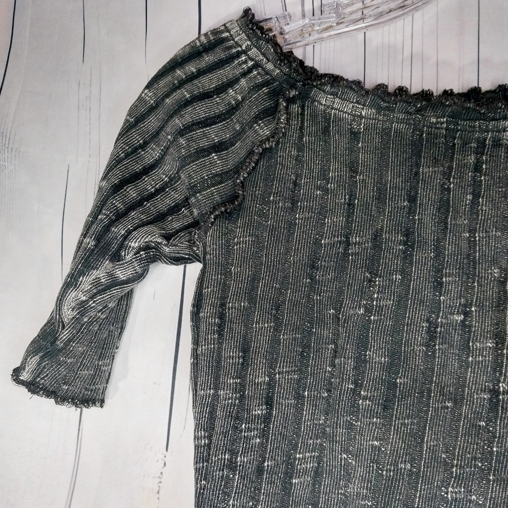 We The Free Meant to Be Ribbed Knit Short Sleeve Cropped Top Cotton Size S - Picture 4 of 12